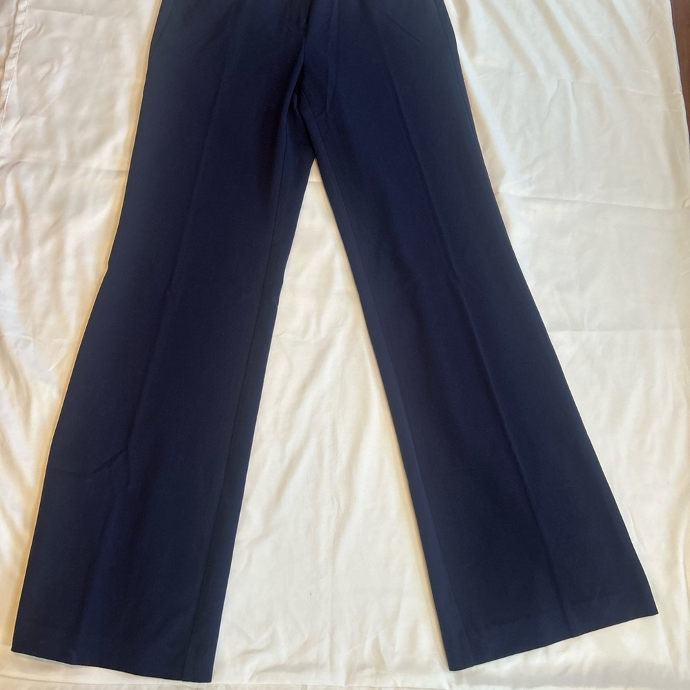 New York & Company Blue Pantsuit Elegant Straight Leg Design